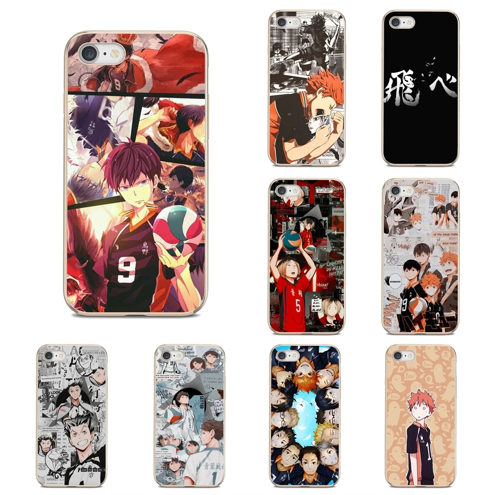 Мягкие прозрачные чехлы для Huawei Y5 Y6 Y9 2018 Mate 10 20 Lite Pro P Smart 2019 P9 Mini Anime Haikyuu