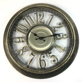 

16-Inch European and American Style Retro Hanging Clock Nordic Fashion European-Style Atmospheric Clock Pocket Watch Creative