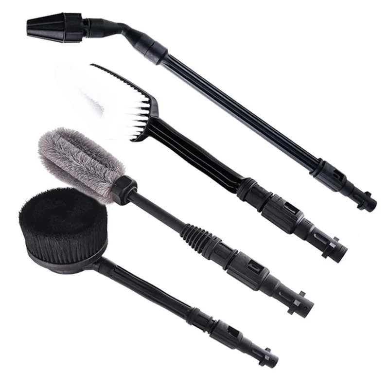 Car Washer Water Spray-Gun Lance Nozzle with Brushes High Pressure Cleaner Set