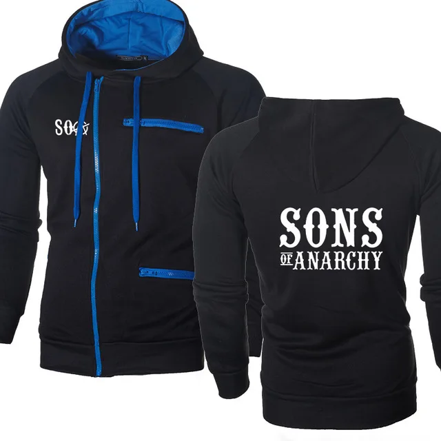 Мужские куртки SOA Sons of anarchy детская спортивная одежда модная мужская повседневная