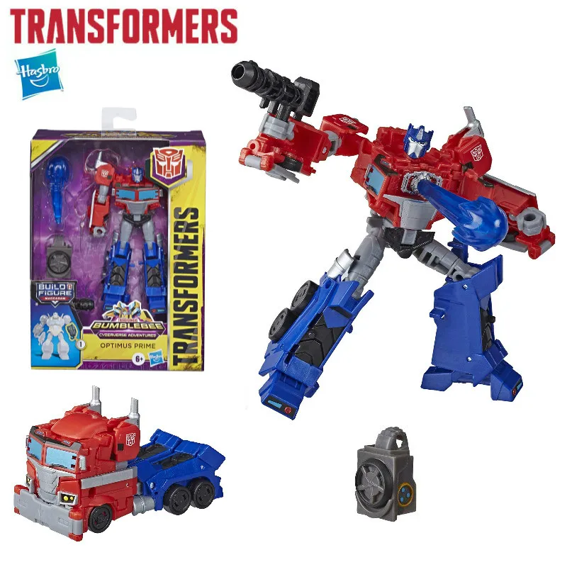 Новые игрушки Hasbro Трансформеры Cyberverse Deluxe Class Optimus Prime экшн-фигурка Matrix Mega Shot Attack Move