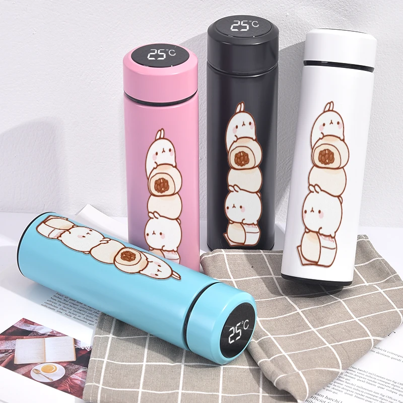 Термос из нержавеющей стали термос 500 мл с дисплеем температуры бутылка для воды