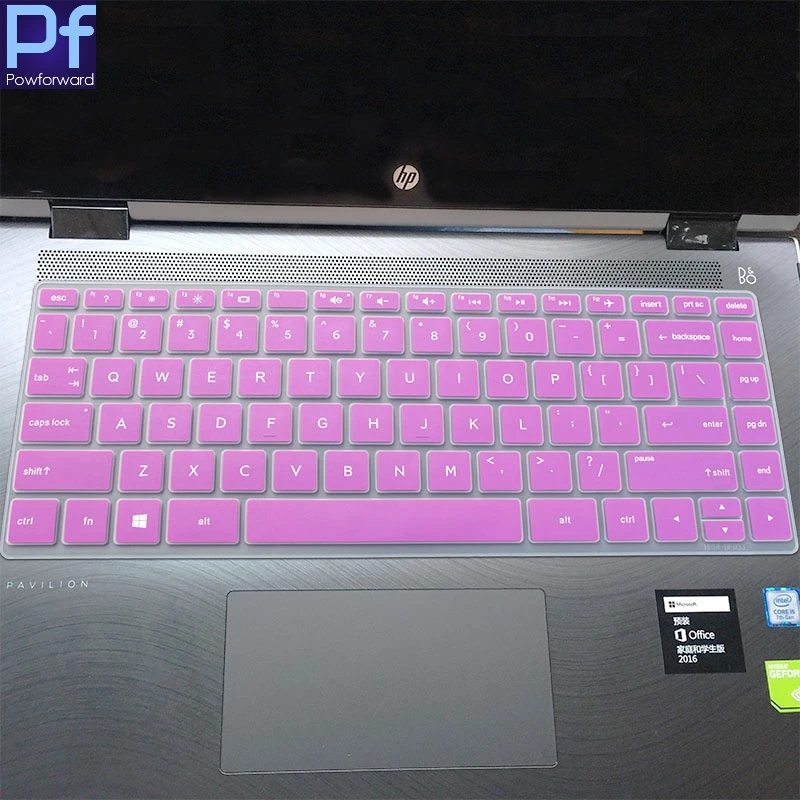Силиконовый защитный чехол для клавиатуры hp 240 G6 245 G6/hp 246 G6 для павильона x360 14-ba100TX/ba101TX 14-bf110TX - Цвет: purple