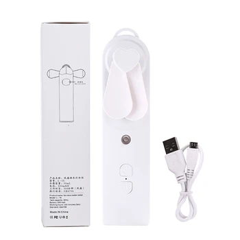 

Face Nano Spray 2 In 1 Fan Humidificadores Electric Portable Water Replenishing Meter Sprayer Facial Water Inhalation Atomizer