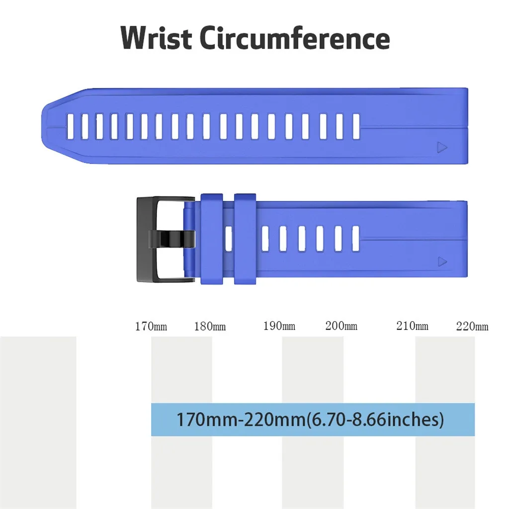 Силиконовый быстроразъемный ремешок для часов, ремешок для Garmin Fenix 6X/Fenix6X Pro, смарт-браслет, долговечные аксессуары#907