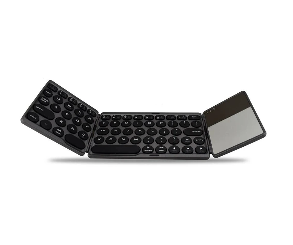 AVATTO NEW B033 Portable Bluetooth Folding Mini Keyboard,Foldable BT  Wireless Touchpad Keypad For IOS/Android/Window ipad Tablet