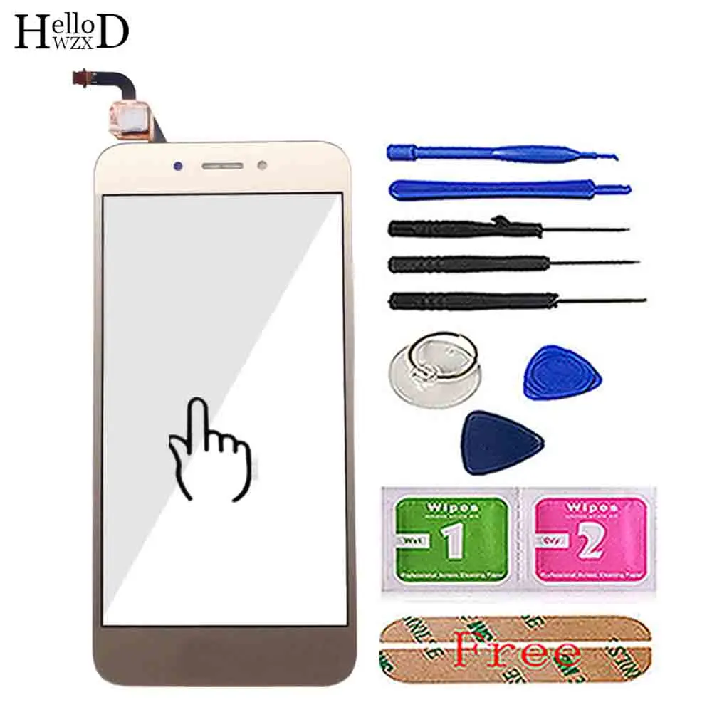 Сенсорный экран для Huawei Honor 6a DLI-TL20 DLI-AL10 DLI-L22 DLI-L01 Сенсорный экран Панель объектив Сенсор дигитайзер передний наружный Стекло - Color: Gold With Tools