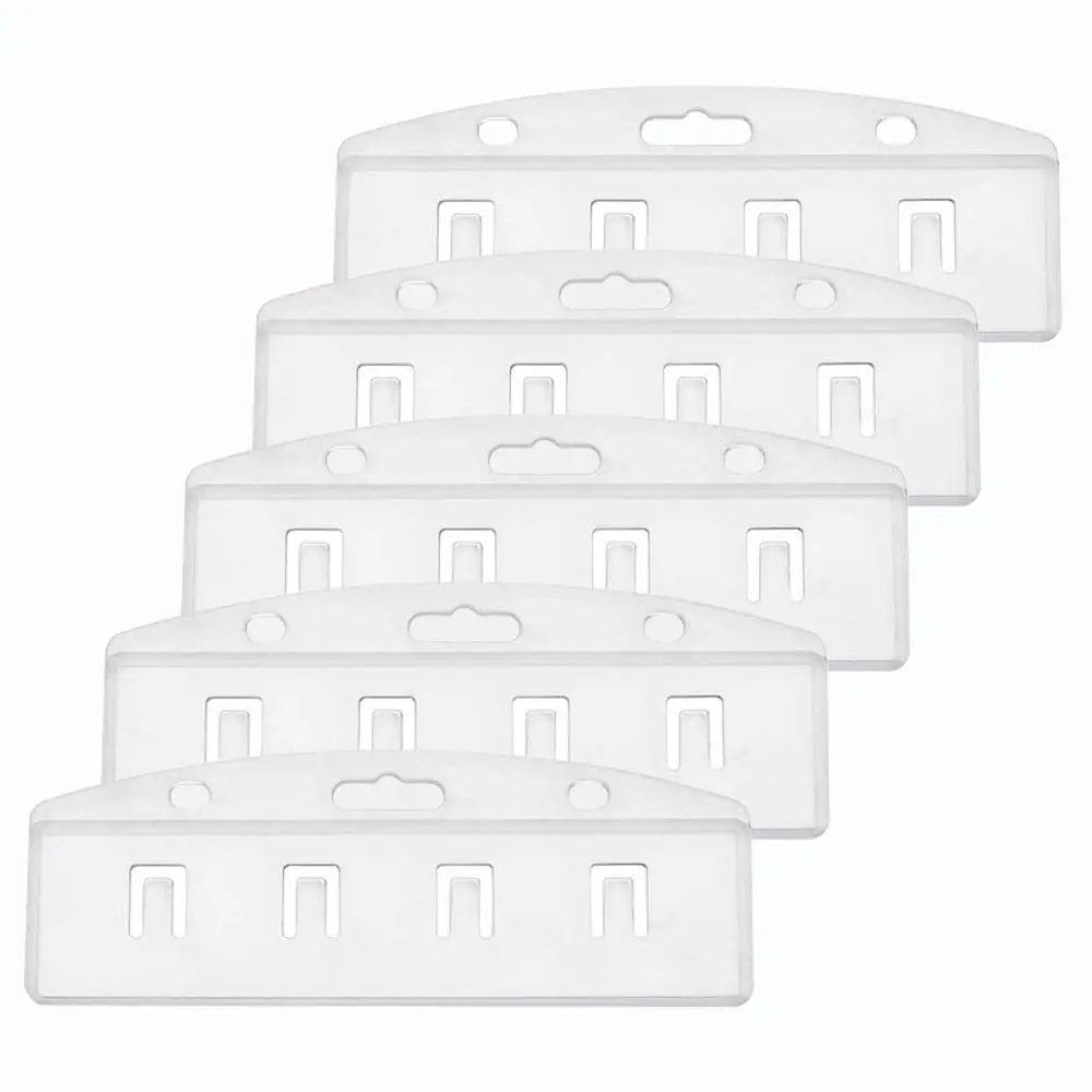 XRHYY упаковка из 10 упаковок держатель для удостоверения личности на половину карты для сканирования стандартные матовые жесткие карты-горизонтальные офисные поставщики - Цвет: 5-Pack