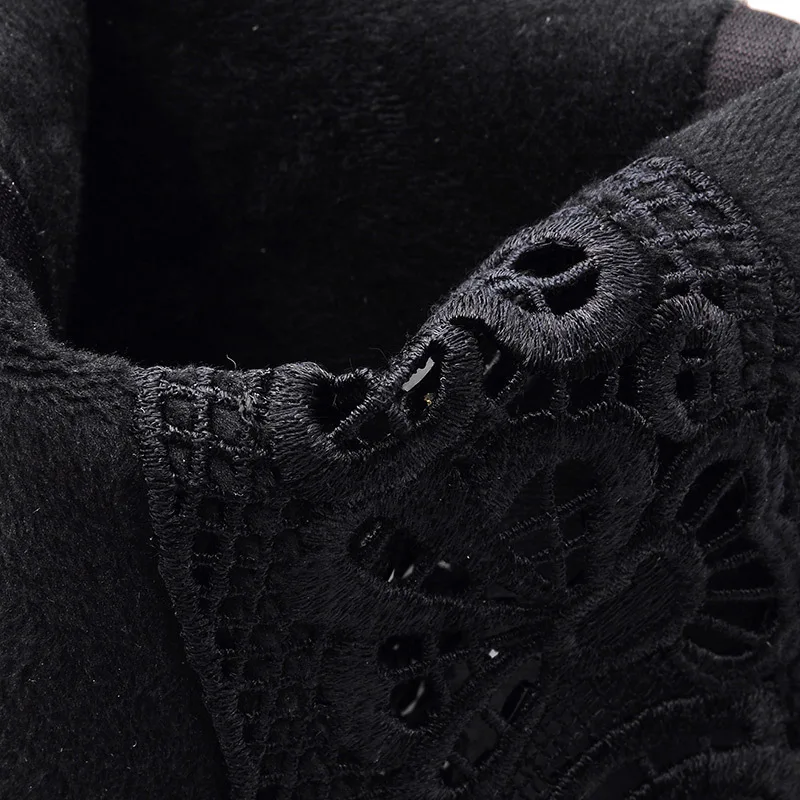 

Moolecole 2019 Autumn And Winter New Style Over-the-knee Boots High Heel Lace Stretch Boots Europe And America WOMEN'S Casual Sh