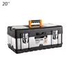 Multifunctional Double Layer-Stainless Steel Tool Box Plastic Portable Organizer ► Photo 2/6