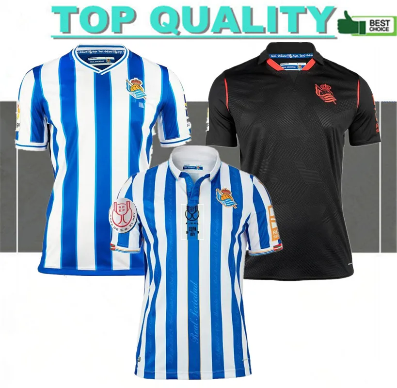 2021 Real Sociedad HOME away Jersey Camiseta de Fútbol OYARZABAL SILVA X PRIETO Real Sociedad Final de Copa del Rey 2019-20