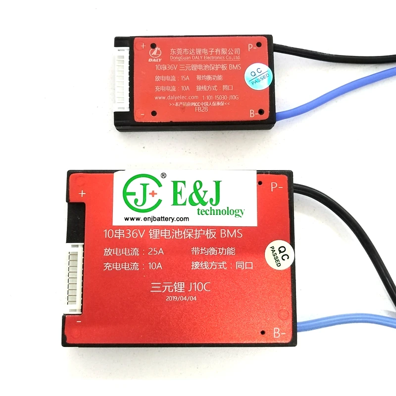 Литий-ионный аккумулятор Батарея 18650 BMS 10S 15A 25A с балансом для е-байка 36В
