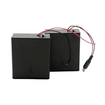 

2 Slots D Size Battery Box Holder 3V DC DIY Rechargeable Battery Case 2 x 1.5V Battery Storage Box with Switch