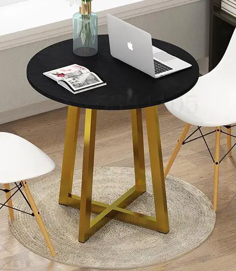 Простой повседневный журнальный столик для маленькой квартиры, обеденный стол, стол для переговоров, стол для приема и стулья, Балконный стол - Цвет: 60x75cm   22