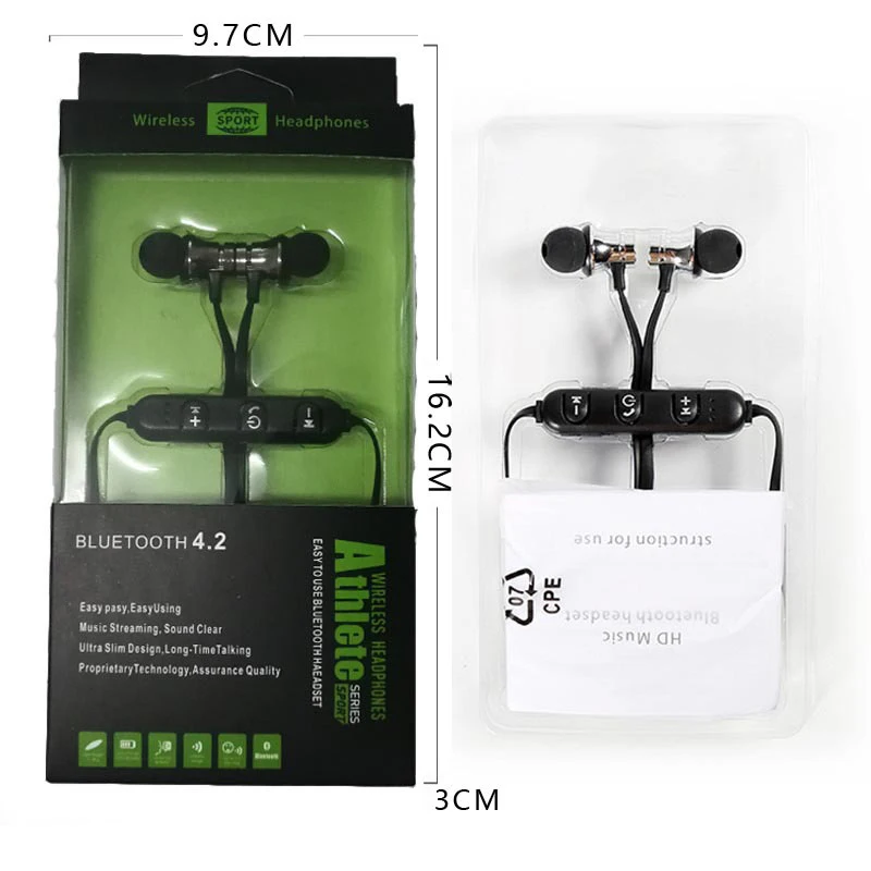 XT 11 Sport Bluetooth Earphone Wireless Headphone Stereo Waterproof Hi Fi Stereo Bass Music Headset with Microphone For IPhone