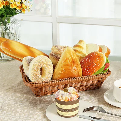 

Simulated bread model doughnut flour fake bread decoration photographic props household decoration window display