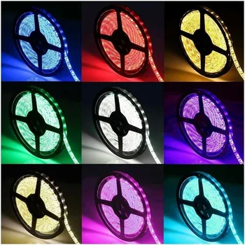 

10m LED Strip RGB Waterproof LED Strip Light SMD 44 Key Remote 12v US Power Full Kit