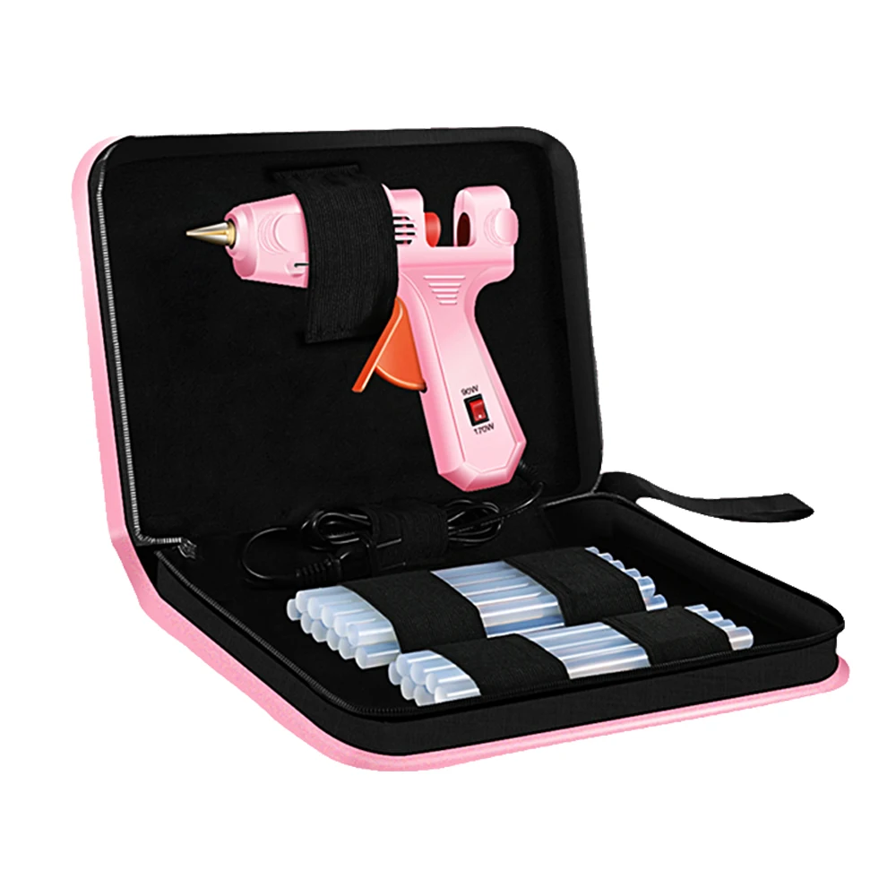 Клеевой пистолет высокотемпературный нагреватель расплав горячий розовый