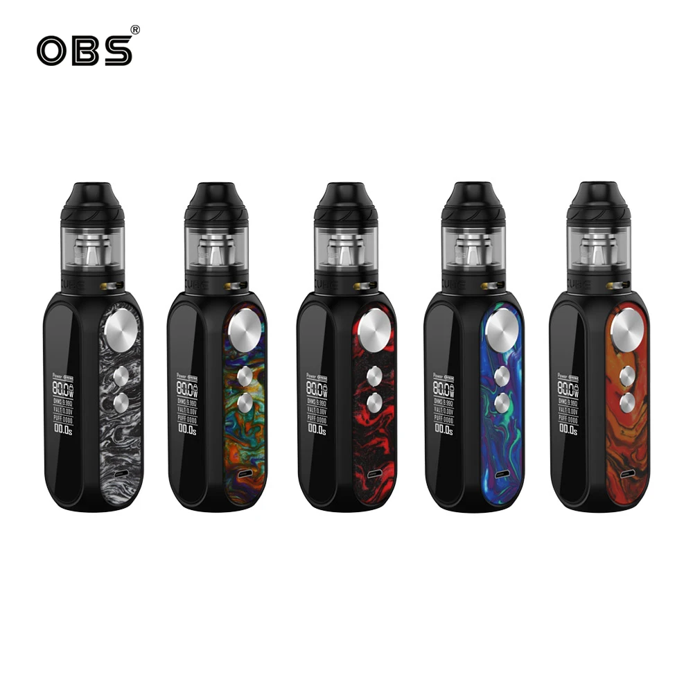 

Original OBS CubeVW Kit 2ml 4ml Capacity Vape Tank Built in 3000mAh OBS MOD 80W Max Output Electronic Cigarette Kit VS Drag 2