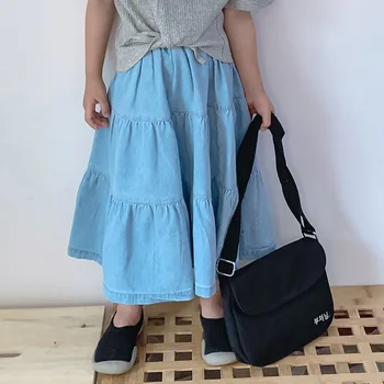 

2020 Wholesale Girls Denim Skirt Summer Fashion Kids Girls Skirts 2-7T