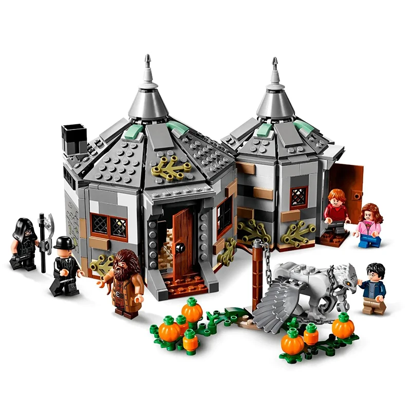 

New Harry Series Hagrid's Hut: Buckbeak's Rescue Compatible Legoingzk Harry 75947 Building Blocks Birthday Gift for Children