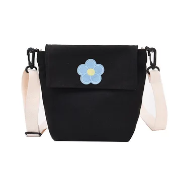

New style canvas canvas handbag simple fashion shoulder messenger bag handbag small shoulder bag