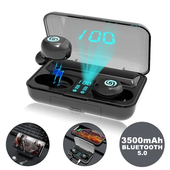 

TWS Bluetooth Earphone 5.0 Wireless Earbuds Noise Canceling Headphones for Andorid Ios with Handsfree Function