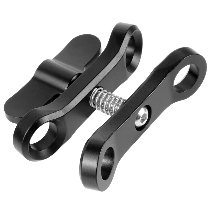 CNC Butterfly Clip Diving Clamp Light Connector Ball Head Mount Tripod Adapter for Go Pro 7 Sports SLR Cameras Underwater |
