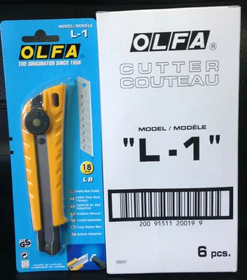 Сделано в Японии OLFA L 2 18 мм сверхмощный резиновый врезной нож резиновая врезная