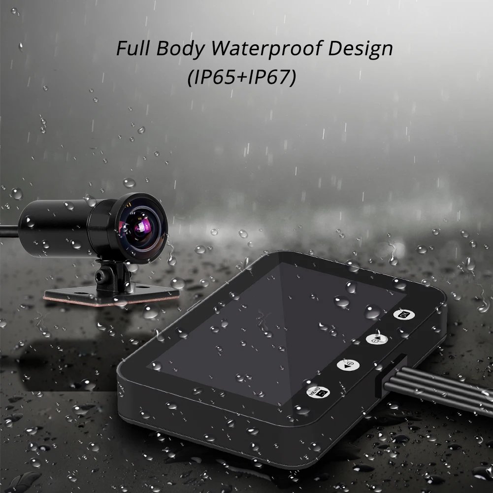Maiyue star WiFi мотоциклетный Спринт cam 1080P передний и задний двойной объектив 4,5 дюймов ЖК водонепроницаемый видеорегистратор для мотоциклов DVR система