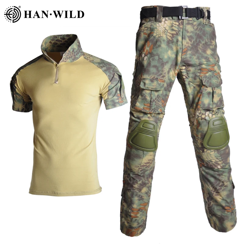 

Outdoor SuitsAirsoft Paintball Clothing Tactical Shirt Military Clothes Uniform Suits Camouflage Hunting Shirt Knee Pads