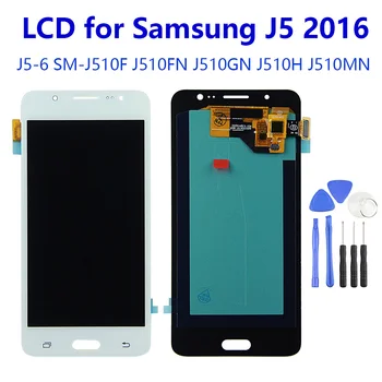 

5.2" AMOLED LCD For SAMSUNG Galaxy J5 2016 J5-6 SM-J510F J510FN J510GN J510H J510MN LCD Display Touch Screen Digitizer Assembly