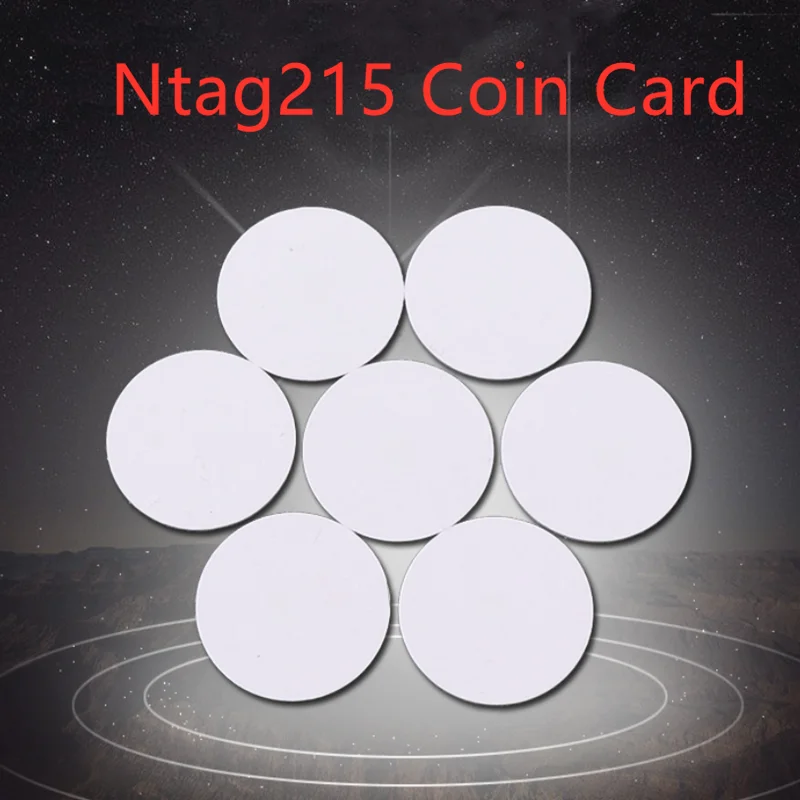 2шт NFC Ntag215 ключ для монет 13 56 MHz NTAG 215 универсальная Этикетка RFID токен Patrol