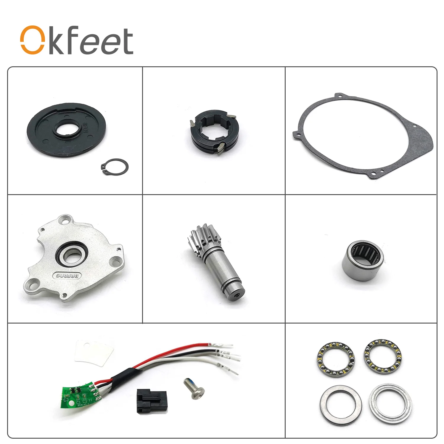 Clearance Okfeet BBS01 BBS02 Bafang Mid Motor Accessories Electric Bicycle Assembling Components Bike Installation Parts Bearing 0