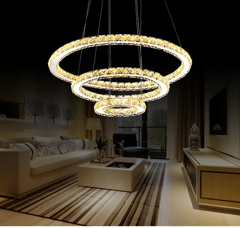 Современный Креативный светодиодный светильник из нержавеющей стали, хрустальная люстра для гостиной, изысканный светильник для спальни