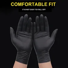 100 шт., лабораторные маслостойкие перчатки для стирки нитриловые перчатки для работы с татуировкой, многофункциональные латексные перчатки, одноразовые перчатки для дома