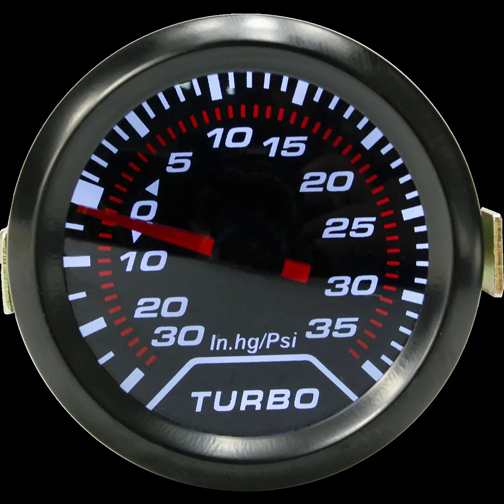 2 дюйма 52 мм Универсальный авто светодиодный Turbo Boost манометр вакуумный Пресс датчик Копченый набор лицо фунтов на квадратный дюйм