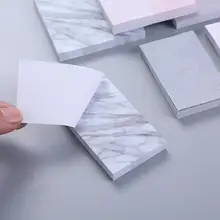 60sheet/pack Kawaii Stationery Stickers Simple Marble Pattern Scrapbooking Posted It Journal Planner School Supplies