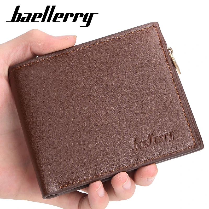 

2020 Fashion Mens Short Wallets Leather Man Coin Purse Classic Hasp Vintage Card Holder Pouch Multi-functional Cards Wallet