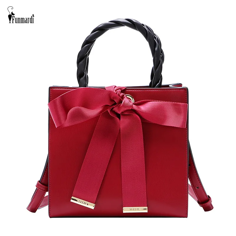 Funmardi Маленькая женская сумка из искусственной кожи квадратная через плечо