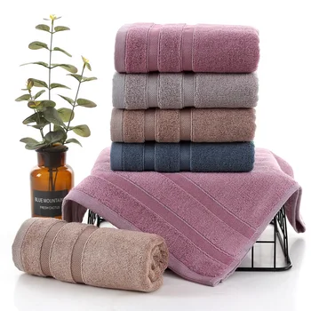 

Cotton Face Towel Bamboo Fiber Bath Towel Luxury Solid Color Hair Towel High Absorption For Hotel And Family Use Washcloths