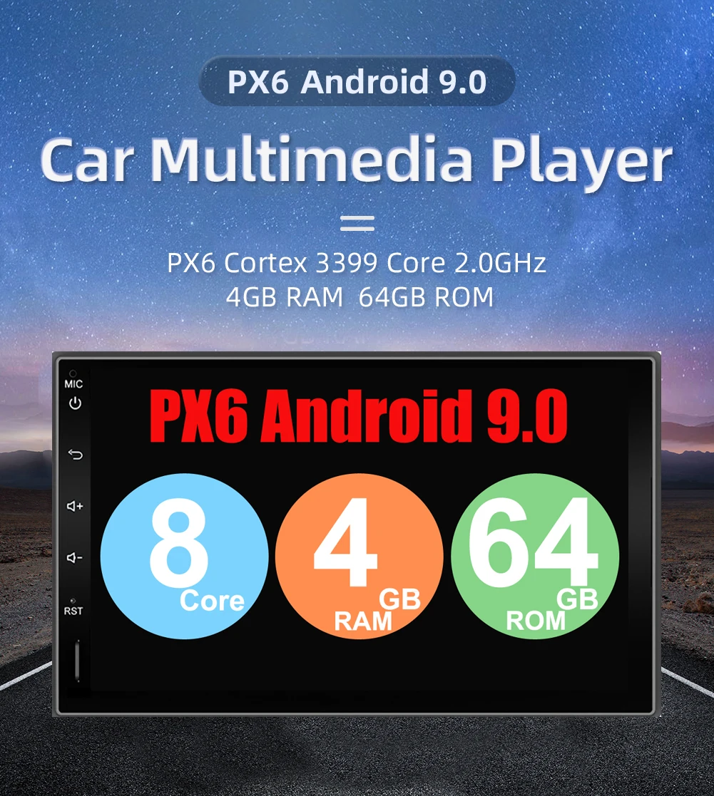 Clearance android 9.0 car radio bluetooth gps navigation for universal 2 din 1024*600 cassette player vehicle with wifi,usb, sd, obd,dab 10