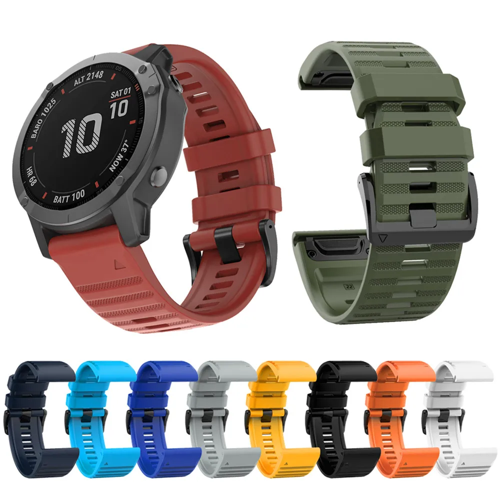 Cinturino In Silicone 22Mm Di Ricambio Per Garmin Forerunner935 Instinct Fenix 6 /5/5Plus Quatix 5 Sapphire Approach S60 Watch
