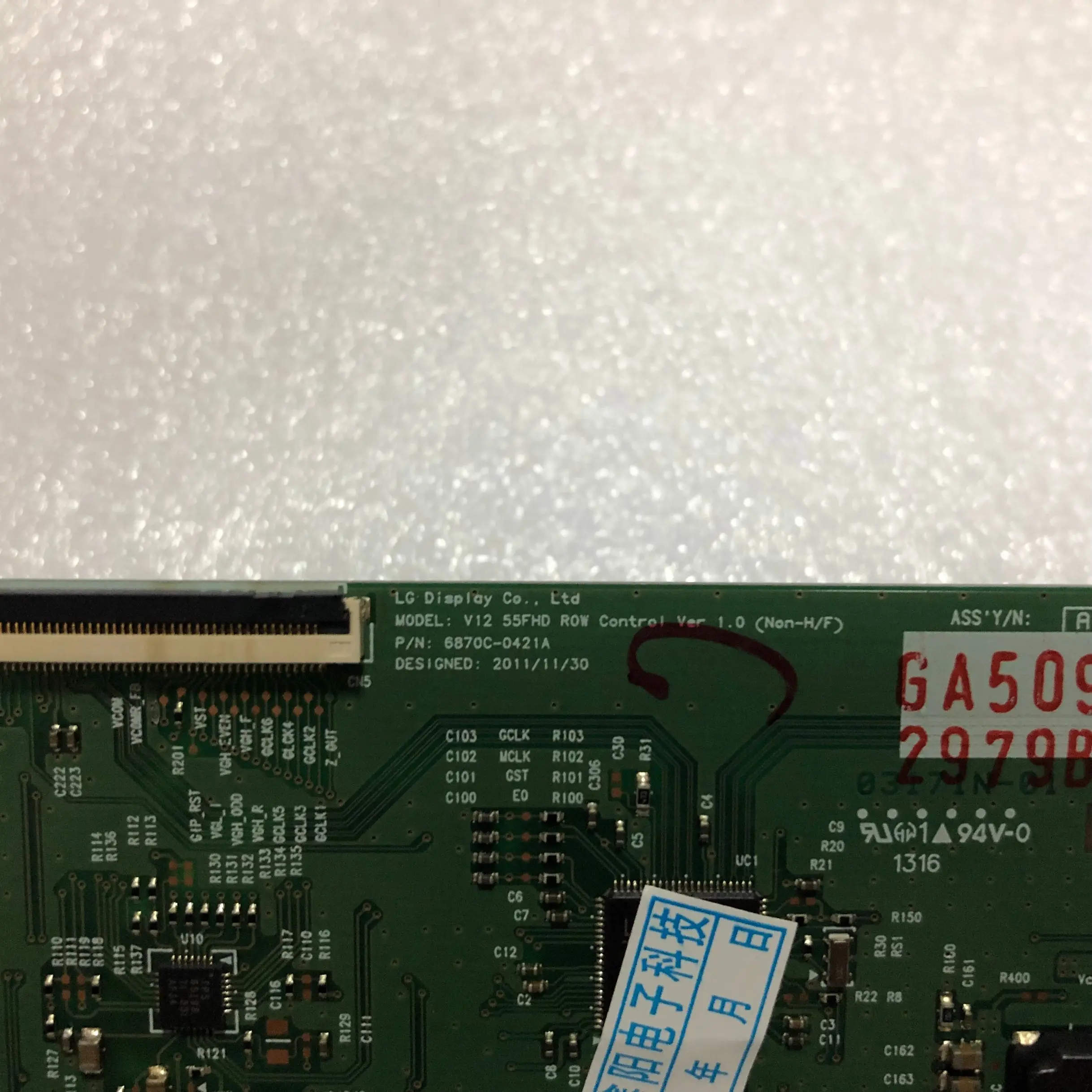 power board for original 100% test 6870C-0421A V12 55FHD ROW Contol Ver 1.0 logic board