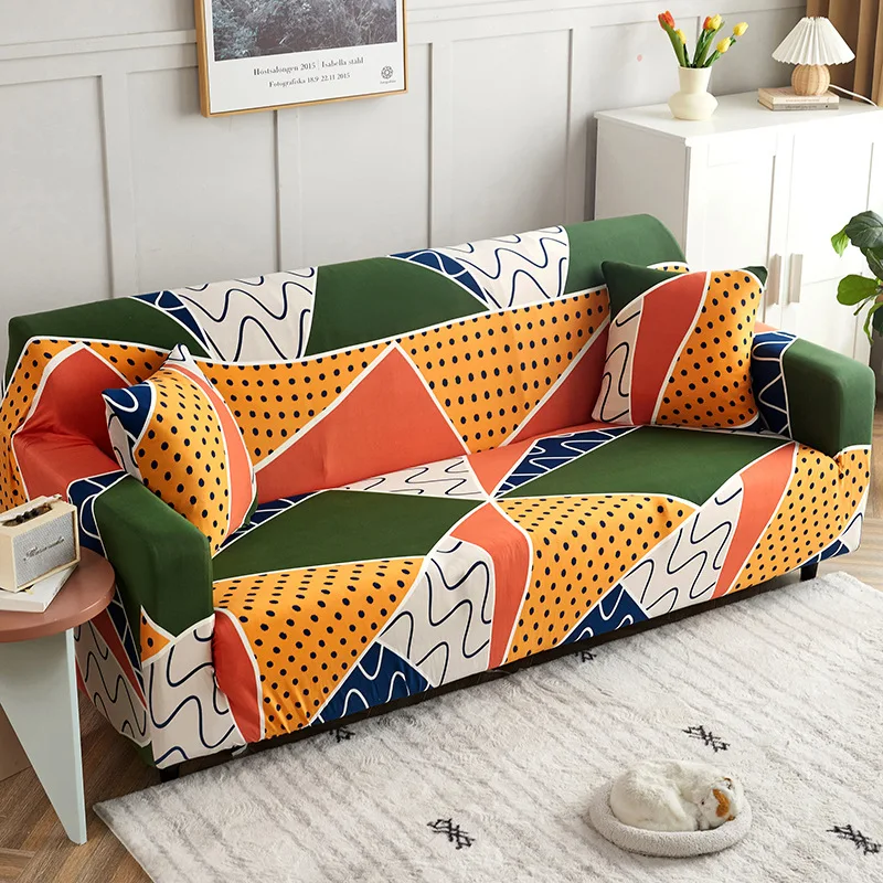 New Rectangle Stretch Elastic Fabric Sofa Cover Sectional Corner Couch Cover 