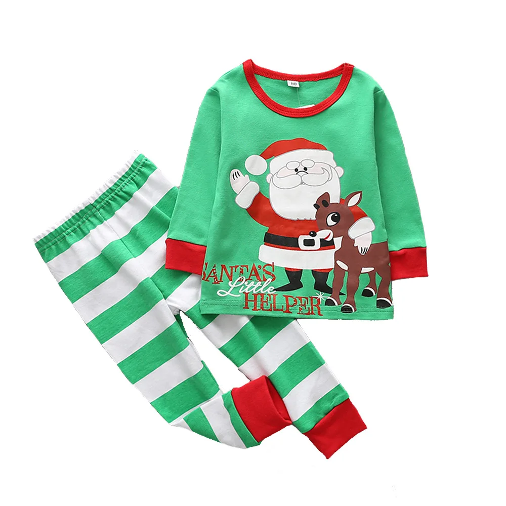 

Children's Clothing Children's Cotton Christmas Home Service Suit Autumn Clothes Long Pants Pajamas Suit Kids Christmas Pajamas