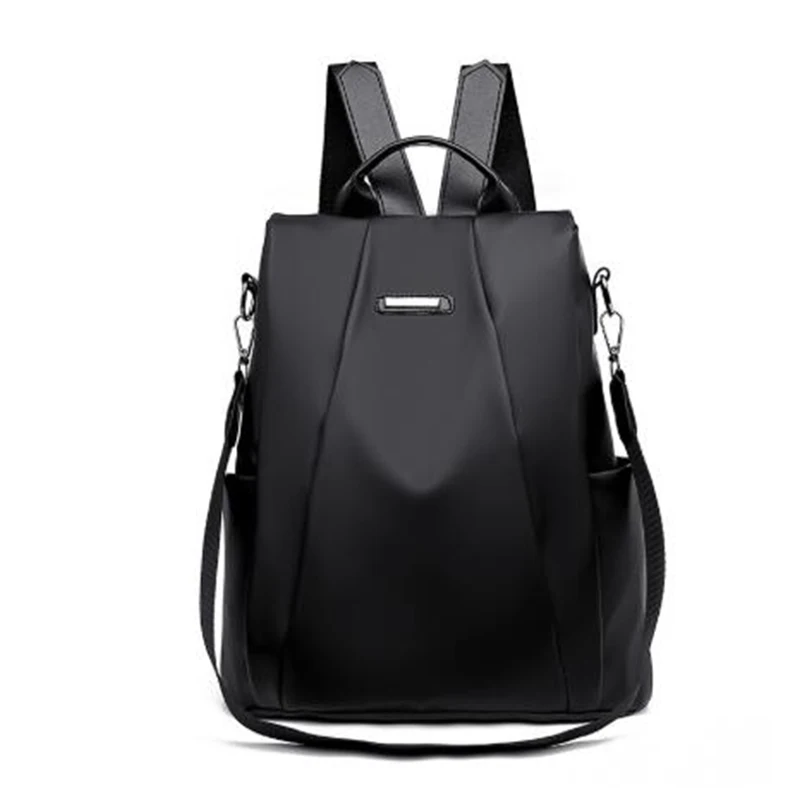 UOSC Оксфорд рюкзак женский новая Корейская версия повседневные Модные дорожные школьные рюкзаки для девочек рюкзак женские классические сумки - Цвет: Black