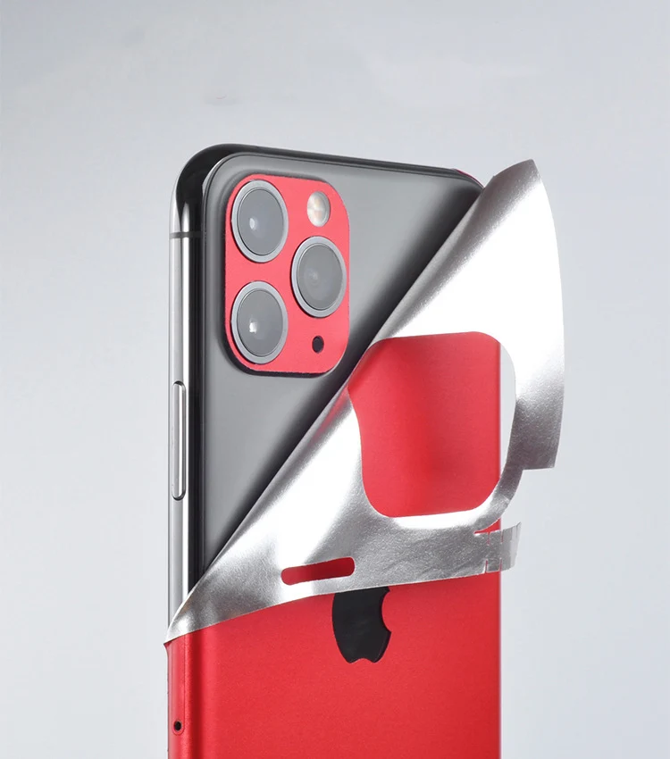 Красная фиолетовая Лазерная Зеленая задняя пленка для Apple IPhone 11 Pro Max 11 Pro алюминиевая матовая против царапин ультратонкая конструкция