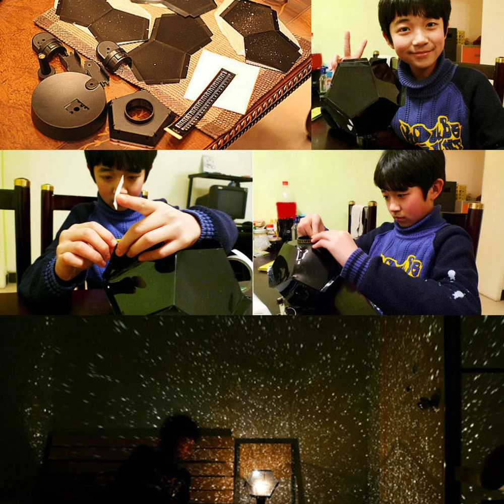  DIY LED Star Master Night Light LED Star Projector Lamp Astro Sky Projection Cosmos led Night Lamp  - 4000409277685