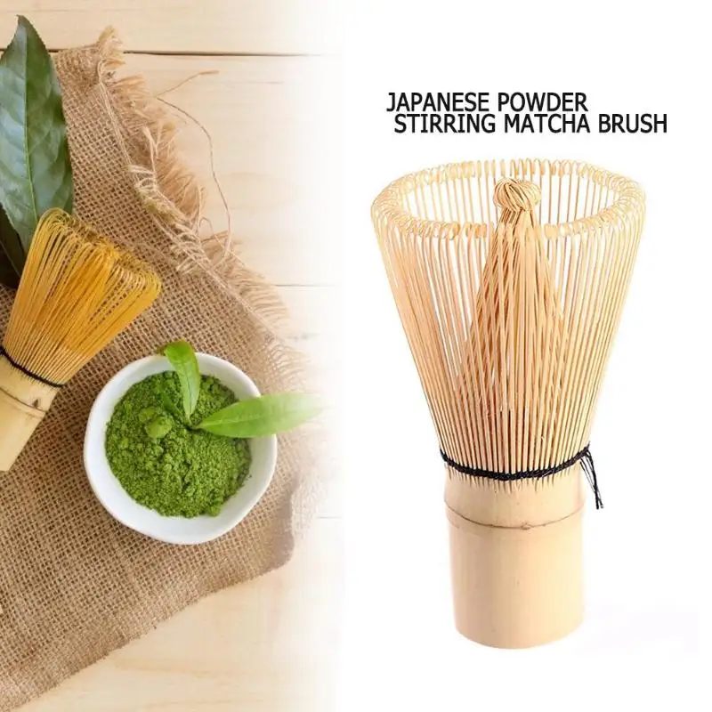 1PC Matcha Green Tea Brush Tool Powder Whisk Bamboo Chasen Useful Brush Tools Ceremony Style Kitchen Tea Preparing Accessories